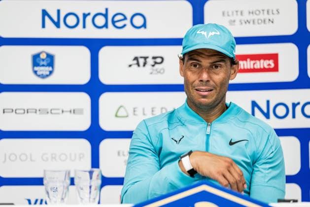 Sport Bilder des Tages 240720 Rafael Nadal of Spain during day 6 of the Nordea Open on July 20, 2024 in Bastad. Photo: Niclas Jönsson BILDBYRAN COP 273 NO0290 tennis ATP, Tennis Herren 250 nordea open bbeng Copyright: NICLASxJÖNSSON BB240720NO060