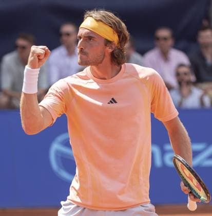 Gstaad: Gstaad Switzerland, 07 20 2024: Stefanos Tsitsipas (GRE) in semi final against Matteo Berrettini (ITA) during EFG Swiss Open. during EFG Swiss Open Gstaad, International Tennis match in Gstaad, Switzerland, July 20 2024 International Tennis match - EFG Swiss Open Gstaad  - ZUMAp169 20240720_zsa_p169_103 Copyright: xPatrickxDancel IPAxSportx