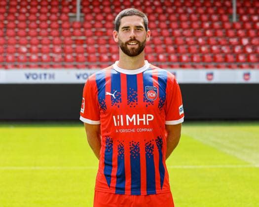 GER; FC Heidenheim 1846; 1. Bundesliga, Portraettermin 2024 2025, 19.07.2024, Stefan Schimmer (FC Heidenheim, 09) DFB DFL regulations prohibit any use of photographs as image sequences and or quasi-video. GER; FC Heidenheim 1846; 1. Bundesliga, Portraettermin 2024 2025, 19.07.2024 Heidenheim Copyright: xEibner-Pressefoto RogerxBuerkex EP_RBE