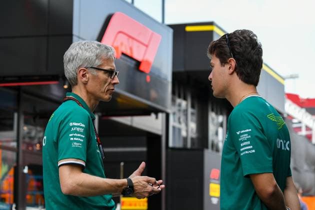 Formel 1 Budapest Ungarn, 20.07.2024 Mike Krack, Teamchef Aston Martin Aramco F1 Team und Felipe Drugovich; Formel 1 Budapest Ungarn, 20.07.2024 Copyright: xBEAUTIFULxSPORTS Erlhofx