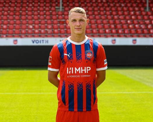 GER; FC Heidenheim 1846; 1. Bundesliga, Portraettermin 2024 2025, 19.07.2024, Luka Janes (FC Heidenheim 36) DFB DFL regulations prohibit any use of photographs as image sequences and or quasi-video. GER; FC Heidenheim 1846; 1. Bundesliga, Portraettermin 2024 2025, 19.07.2024 Heidenheim Copyright: xEibner-Pressefoto RogerxBuerkex EP_RBE
