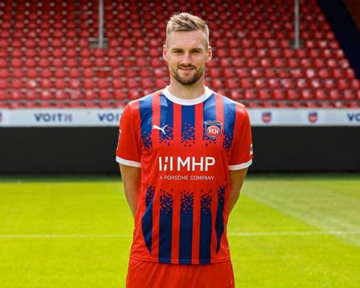 GER; FC Heidenheim 1846; 1. Bundesliga, Portraettermin 2024 2025, 19.07.2024, Patrick Mainka (FC Heidenheim 06) DFB DFL regulations prohibit any use of photographs as image sequences and or quasi-video. GER; FC Heidenheim 1846; 1. Bundesliga, Portraettermin 2024 2025, 19.07.2024 Heidenheim Copyright: xEibner-Pressefoto RogerxBuerkex EP_RBE
