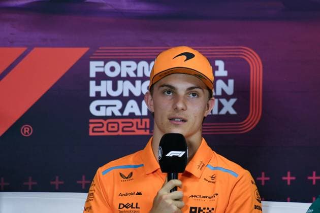 Formel 1 Budapest Ungarn, 20.07.2024 Oscar Piastri 81, McLaren Formula 1 Team in der Pressekonferenz; Formel 1 Budapest Ungarn, 20.07.2024 Copyright: xBEAUTIFULxSPORTS Erlhofx