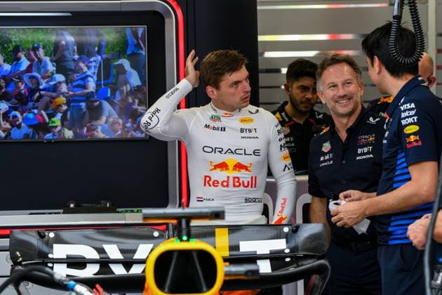 Formel 1 Budapest Ungarn, 20.07.2024 Max Verstappen 1, Oracle Red Bull Racing und Christian Horner, Teamchef Oracle Red Bull Racing; Formel 1 Budapest Ungarn, 20.07.2024 Copyright: xBEAUTIFULxSPORTS Erlhofx