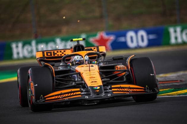 4 Lando Norris (GBR, McLaren Formula 1 Team), F1 Grand Prix of Hungary at Hungaroring on July 20, 2024 in Budapest, Hungary. (Photo by HOCH ZWEI) Budapest Hungary