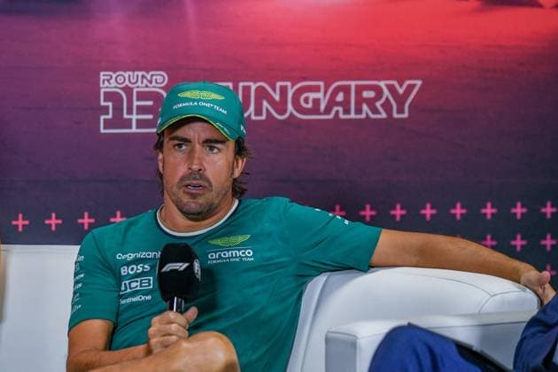 Formel 1 Budapest Ungarn, 20.07.2024 Fernando Alonso 14, Aston Martin Aramco F1 Team in der Pressekonferenz; Formel 1 Budapest Ungarn, 20.07.2024 Copyright: xBEAUTIFULxSPORTS Erlhofx