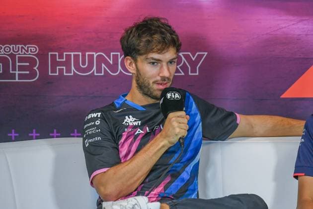 Formel 1 Budapest Ungarn, 20.07.2024 Pierre Gasly 10, BWT Alpine F1 Team in der Pressekonferenz; Formel 1 Budapest Ungarn, 20.07.2024 Copyright: xBEAUTIFULxSPORTS Erlhofx