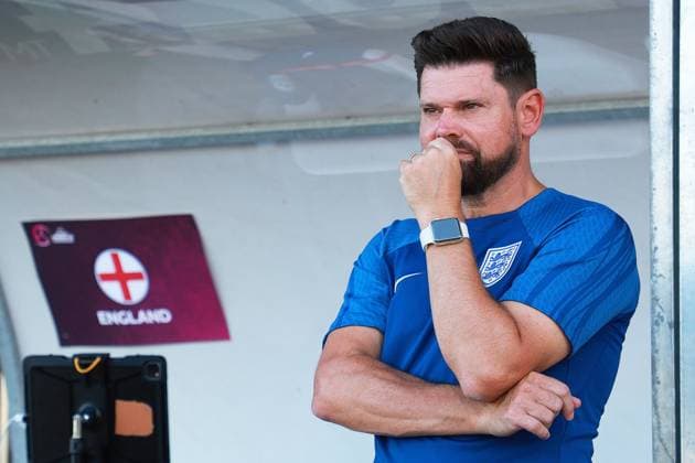 Head coach John Griffiths of England England U19 v France U19, UEFA Women s U19 Championships, Group A, Football, Jonava City Stadium, Jonava, Lithuania - 20 Jul 2024 Editorial use only  Copyright: xNikolaxKrstic Shutterstockx 14587630y