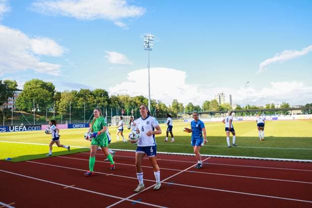 Brooke Aspin of England England U19 v France U19, UEFA Women s U19 Championships, Group A, Football, Jonava City Stadium, Jonava, Lithuania - 20 Jul 2024 Editorial use only  Copyright: xNikolaxKrstic Shutterstockx 14587630ab