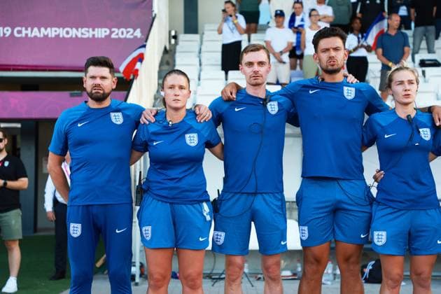 Head coach John Griffiths of England England U19 v France U19, UEFA Women s U19 Championships, Group A, Football, Jonava City Stadium, Jonava, Lithuania - 20 Jul 2024 Editorial use only  Copyright: xNikolaxKrstic Shutterstockx 14587630aa