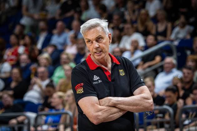 Basketball Berlin 19.07.2024 Länderspiel Testspiel Männer Deutschland (GER) - Japan (JPN) Gordon Herbert (Deutschland, Bundestrainer)