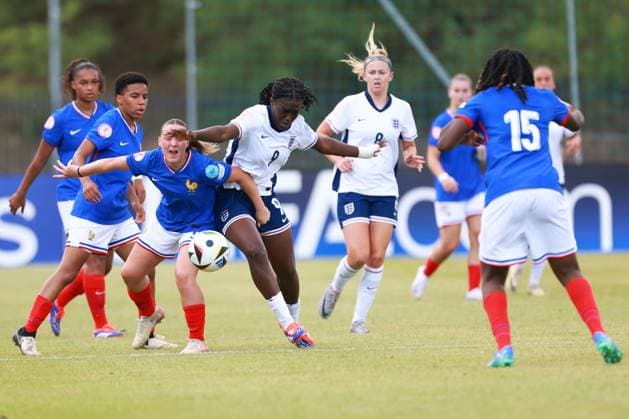 Michelle Agyemang of England England U19 v France U19, UEFA Women s U19 Championships, Group A, Football, Jonava City Stadium, Jonava, Lithuania - 20 Jul 2024 Editorial use only  Copyright: xNikolaxKrstic Shutterstockx 14587630aq