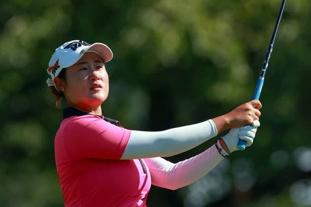 DANA Open SYLVANIA, OHIO - JULY 20: Gina Kim of Durham, North Carolina hits from the 3rd tee during the third round of the DANA Open golf tournament at Highland Meadows Golf Club in Sylvania, Ohio USA, on Friday, July 20, 2024. Sylvania Ohio United States  Copyright: xAmyxLemusx originalFilename:lemus-danaopen240720_npIEd.jpg
