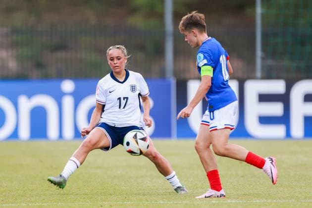 Ria Bose of England England U19 v France U19, UEFA Women s U19 Championships, Group A, Football, Jonava City Stadium, Jonava, Lithuania - 20 Jul 2024 Editorial use only  Copyright: xNikolaxKrstic Shutterstockx 14587630ax
