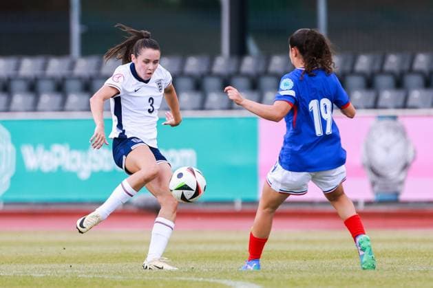 Cerys Brown of England England U19 v France U19, UEFA Women s U19 Championships, Group A, Football, Jonava City Stadium, Jonava, Lithuania - 20 Jul 2024 Editorial use only  Copyright: xNikolaxKrstic Shutterstockx 14587630av