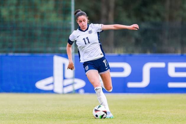 Freya Godfrey of England England U19 v France U19, UEFA Women s U19 Championships, Group A, Football, Jonava City Stadium, Jonava, Lithuania - 20 Jul 2024 Editorial use only  Copyright: xNikolaxKrstic Shutterstockx 14587630az