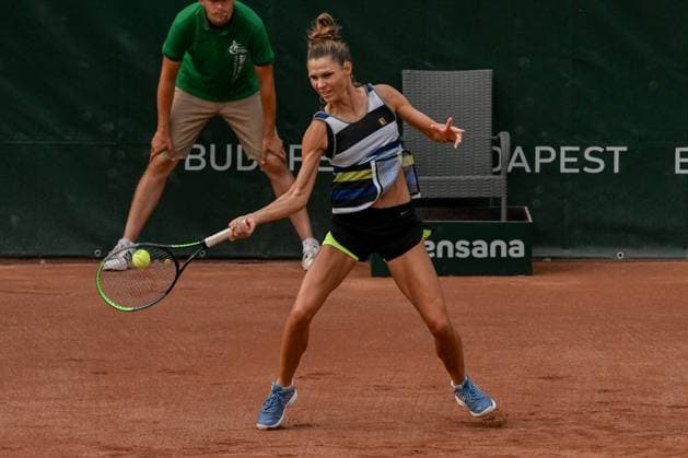 Hungary: Katarzyna Piter (POL) playing duo with Fanny Stollar (HUN) during the semifinal match vs. Anna Danilina(KAZ) and Irina Khromacheva at the WTA250 Hungarian Gran Prix Tennis on 20th July 2024 at Romai Teniszakademia, Budapest, Hungary International Tennis match - WTA, Tennis Damen Hungarian Grand Prix - Semifinal  - ZUMAp169 20240720_zsa_p169_307 Copyright: xVincenzoxOrlando IPAxSportx