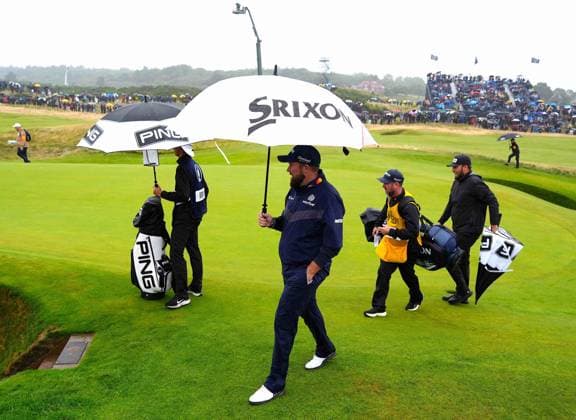 Shane Lowry on the 8th green. The British Open Championship, Day Three, Golf, Royal Troon, Troon, UK - 20 July 2024  Copyright: xStuartxWallace Shutterstockx 14588004aa