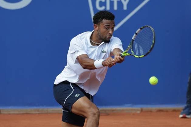 Tennis Herren ATP, Tennis Herren Tennis Herren Tour 500 European Open Hamburg, Hamburg Open ATP 500 2024 , 20.07.2024 , Halbfinale , Arthur Fils FRA spielt eine Rückhand Copyright: FernandoxSoares