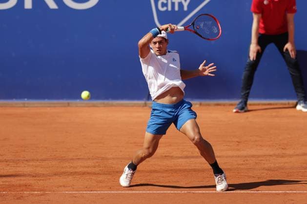 Tennis Herren ATP, Tennis Herren Tennis Herren Tour 500 European Open Hamburg, Hamburg Open ATP 500 2024 , 20.07.2024 , Halbfinale , Sebastian Baez ARG spielt eine Vorhand Copyright: FernandoxSoares