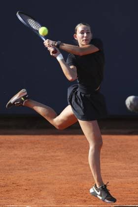 Yana Sizikova in action during Palermo Open Ladies WTA, Tennis Damen 250, International Tennis match in Palermo, Italy, July 20 2024  Copyright: xMassimilianoxCarnabuci IPAxSportx xx IPA_48143899 IPA_Agency_IPA48143899