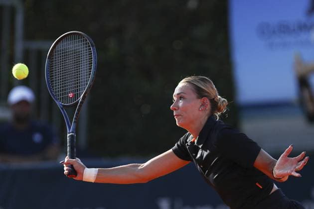 Yana Sizikova in action during Palermo Open Ladies WTA, Tennis Damen 250, International Tennis match in Palermo, Italy, July 20 2024  Copyright: xMassimilianoxCarnabuci IPAxSportx xx IPA_48143923 IPA_Agency_IPA48143923