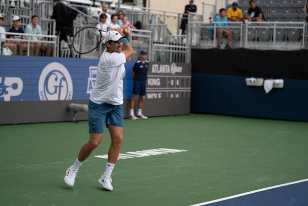 July 20, 2024, Atlanta, Georgia, USA: Atlanta Open Qualifying Singles Tennis - K. King V .J. Wolf. Atlanta USA - ZUMAc170 20240720_znp_c170_012 Copyright: xAndrewxClarkx