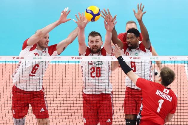 2024.07.20 Ergo Arena Gdansk Siatkowka mezczyzn Turniej towarzyski Polska - Japonia N z Bartosz Kurek Mateusz Bieniek Wilfredo Leon Foto Piotr Matusewicz PressFocus 2024.07.20 Gdansk Men volleyball Poland - Japan Bartosz Kurek Mateusz Bieniek Wilfredo Leon Credit: Piotr Matusewicz PressFocus NEWSPIX.PL --- Newspix.pl PRE-OLYMPIC MENS VOLLEYBALL FRIENDLY TOURNAMENT IN GDANSK: POLAND- JAPAN POLAND OUT!  20240720_PF_PM010