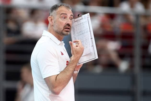 2024.07.20 Ergo Arena Gdansk Siatkowka mezczyzn Turniej towarzyski Polska - Japonia N z Nikola Grbic Foto Piotr Matusewicz PressFocus 2024.07.20 Gdansk Men volleyball Poland - Japan Nikola Grbic Credit: Piotr Matusewicz PressFocus NEWSPIX.PL --- Newspix.pl PRE-OLYMPIC MENS VOLLEYBALL FRIENDLY TOURNAMENT IN GDANSK: POLAND- JAPAN POLAND OUT!  20240720_PF_PM126
