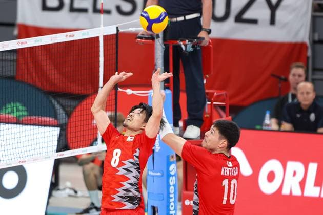 GDANSK 20.07.2024 PRZEDOLIMPIJSKI TURNIEJ TOWARZYSKI SIATKARZY POLSKA - JAPONIA --- PRE-OLYMPIC MENS VOLLEYBALL FRIENDLY TOURNAMENT IN GDANSK: POLAND- JAPAN MASAHIRO SEKITA KENTARO TAKAHASHI FOT. ANNA KLEPACZKO FOTOPYK NEWSPIX.PL --- Newspix.pl POLAND OUT!  240720LUM128