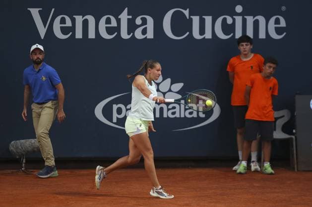 Diane Parry in action during Palermo Open Ladies WTA, Tennis Damen 250, International Tennis match in Palermo, Italy, July 20 2024  Copyright: xMassimilianoxCarnabuci IPAxSportx xx IPA_48144458 IPA_Agency_IPA48144458