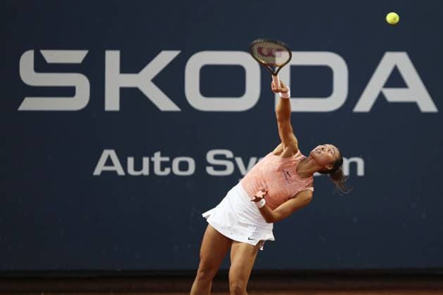 Palermo: Zheng Qinwen in action during Palermo Open Ladies WTA, Tennis Damen 250, International Tennis match in Palermo, Italy, July 20 2024 International Tennis match - Palermo Open Ladies WTA 250  - ZUMAp169 20240720_zsa_p169_856 Copyright: xMassimilianoxCarnabuci IPAxSportx