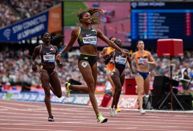 Sport Themen der Woche KW 29 London Diamond League Athletics, London, UK - 20 Jul 2024 Gabrielle Thomas of the USA wins the Womens 200m during the Diamond League Athletics meeting at The London Stadium, London on 20 July 2024 ( London The London Stadium London England Copyright: xMicahxCrook PPAUKx PPA-124344