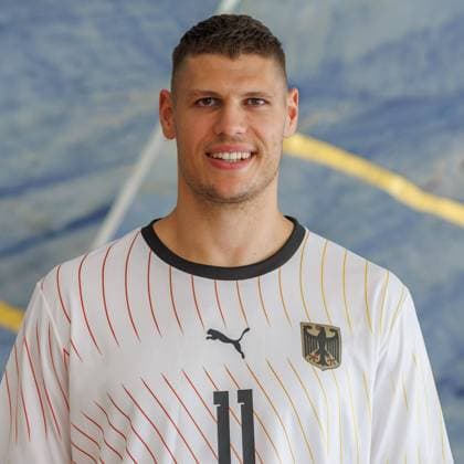 Sebastian Heymann (GER, 11); Porträt, Einzelbild, 20.07.2024, Ludwigsburg (Deutschland), Handball, Teamfotos Nationalmannschaften für die Olympischen Spiele