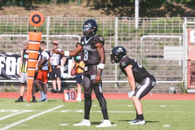 Tyquell Fields (Berlin Rebels, 08),Berlin Rebels vs Potsdam Royals, American Football, GFL, 2024, Saison, 20.07.2024, Berlin Berlin Land Copyright: xFootxBowl ThomasxSobotzkix
