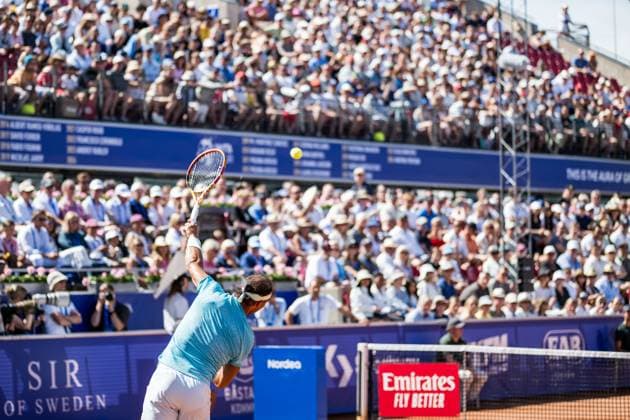 240721 Rafael Nadal of Spain during the final of Nordea Open day 7 on July 21, 2024 in Bastad. Photo: Niclas Jönsson BILDBYRAN COP 273 NO0291 tennis svenska öppna swedish open bbeng Copyright: NICLASxJÖNSSON BB240721NO062
