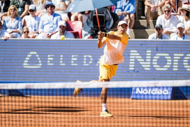 240721 Nuno Borges of Portugal during the final of Nordea Open day 7 on July 21, 2024 in Bastad. Photo: Niclas Jönsson BILDBYRAN COP 273 NO0291 tennis svenska öppna swedish open bbeng Copyright: NICLASxJÖNSSON BB240721NO064