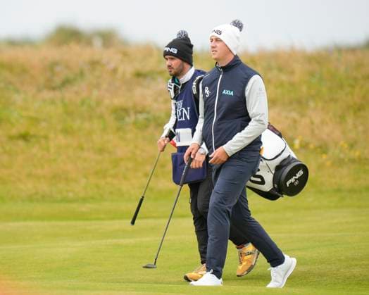 21st July 2024; Royal Troon Golf Club, Troon, South Ayrshire, Scotland; The Open Championship Final Round; Joe Dean walks to the 2nd green  ActionPlus12670693 StevenxFlynn
