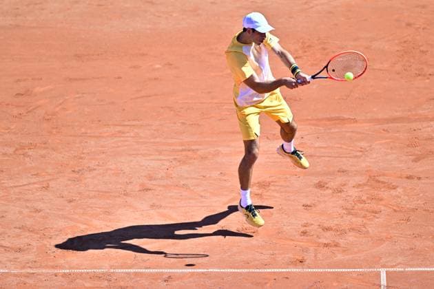 Sport Bilder des Tages Portugal s Nuno Borges during Sunday s men s singles final against Spain s Rafael Nadal in the Nordea Open in Bastad, Sweden on july 21, 2024. BASTAD SWEDEN x9200x