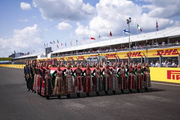 National anthem illustration during the Formula 1 Hungarian Grand Prix 2024, 13th round of the 2024 Formula One World Championship, WM, Weltmeisterschaft from July 19 to 21, 2024 on the Hungaroring, in Mogyorod, Hungary - F1 - HUNGARIAN GRAND PRIX 2024 DPPI Panoramic  240721_R13_UNGHERIA_DP_EA010166