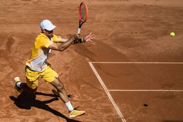 240721 Nuno Borges of Portugal in the men™s single final against Rafael Nadal of Spain during Nordea Open day 7 on July 21, 2024 in Bastad. Photo: Niclas Jönsson BILDBYRAN COP 273 NO0291 tennis svenska öppna swedish open bbeng depp Copyright: NICLASxJÖNSSON BB240721NO088