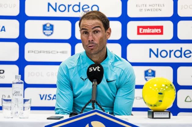 240721 Rafael Nadal of Spain after the final of Nordea Open day 7 on July 21, 2024 in Bastad. Photo: Niclas Jönsson BILDBYRAN COP 273 NO0291 tennis svenska öppna swedish open bbeng Copyright: NICLASxJÖNSSON BB240721NO113