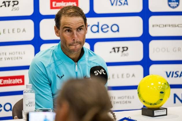 240721 Rafael Nadal of Spain after the final of Nordea Open day 7 on July 21, 2024 in Bastad. Photo: Niclas Jönsson BILDBYRAN COP 273 NO0291 tennis svenska öppna swedish open bbeng Copyright: NICLASxJÖNSSON BB240721NO118