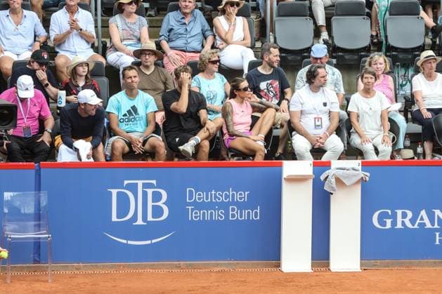 Tennis: Hamburg Open 2024, ATP500, Finale, Hamburg, 21.07.2024 Alexander Zverev (GER) - Arthur Fils (FRA), Freundin Sophia Thomalla