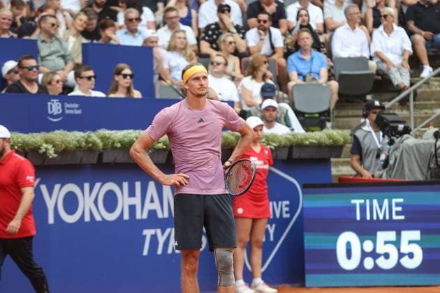 Tennis: Hamburg Open 2024, ATP500, Finale, Hamburg, 21.07.2024 Enttäuschung bei Alexander Zverev (GER) - Arthur Fils (FRA)