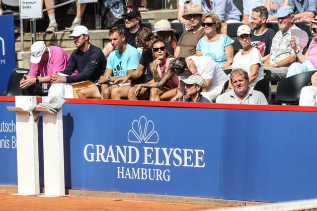 Tennis: Hamburg Open 2024, ATP500, Finale, Hamburg, 21.07.2024 Alexander Zverev (GER) - Arthur Fils (FRA), Freundin Sophia Thomalla