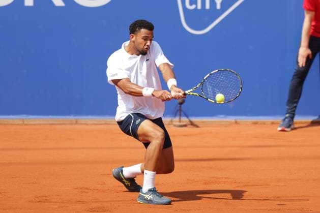 Tennis Herren ATP, Tennis Herren Tennis Herren Tour 500 European Open Hamburg, Hamburg Open ATP 500 2024 , 21.07.2024 , Finale , Arthur Fils FRA Spielt eine Rückhand Copyright: FernandoxSoares