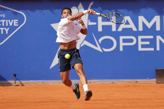 Tennis Herren ATP, Tennis Herren Tennis Herren Tour 500 European Open Hamburg, Hamburg Open ATP 500 2024 , 21.07.2024 , Finale , Arthur Fils FRA spielt eine Vorhand Copyright: FernandoxSoares