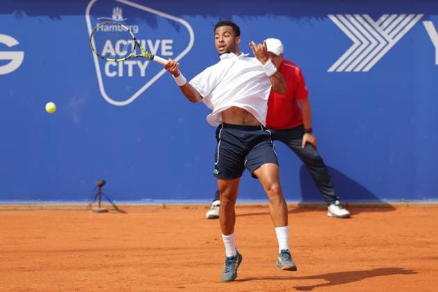 Tennis Herren ATP, Tennis Herren Tennis Herren Tour 500 European Open Hamburg, Hamburg Open ATP 500 2024 , 21.07.2024 , Finale , Arthur Fils FRA spielt eine Vorhand Copyright: FernandoxSoares