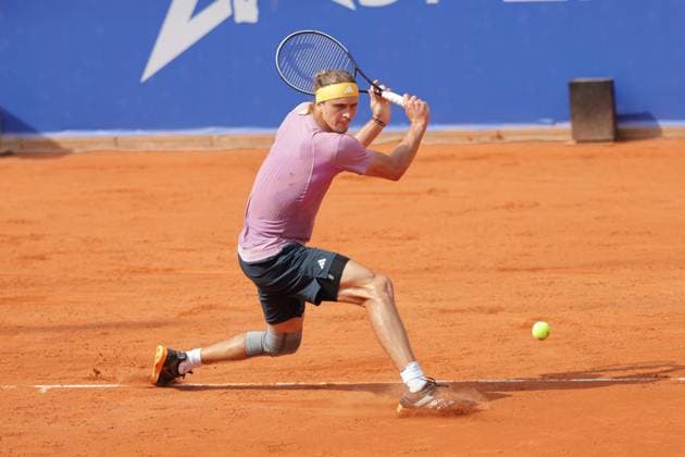 Tennis Herren ATP, Tennis Herren Tennis Herren Tour 500 European Open Hamburg, Hamburg Open ATP 500 2024 , 21.07.2024 , Finale , Alexander Zverev GER spielt eine Rückhand Copyright: FernandoxSoares